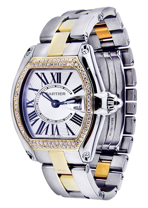 cartier watch 2 tone|cartier two tone women's watch.